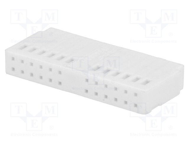 Connector housing; socket; Quadlock; PIN: 24; white