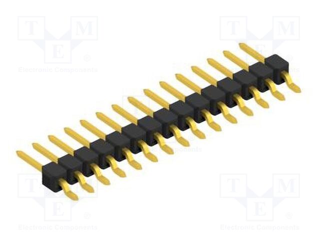 Connector: pin strips; pin header; male; PIN: 15; 2.54mm; SMT; 1x15