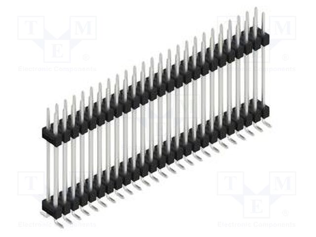 Connector: pin strips; pin header; male; PIN: 50; 2.54mm; SMT; 2x25