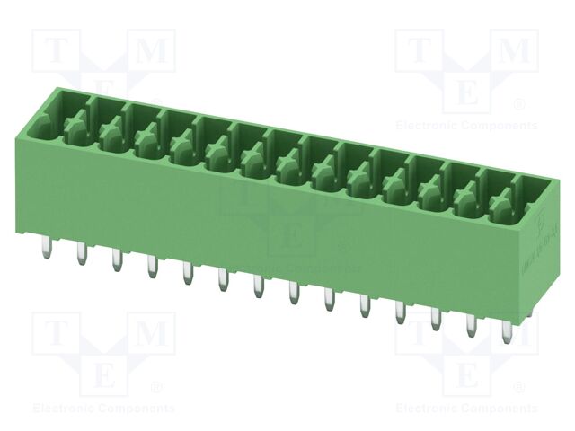 PCB headers, nominal cross section: 1.5 mm?, color: green, n