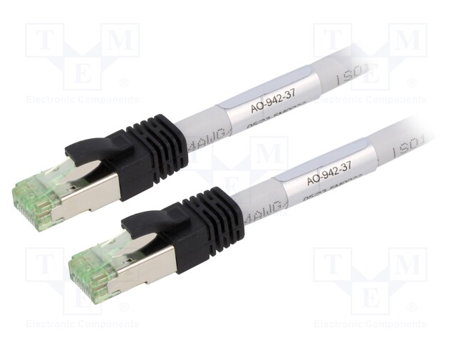 Patch cord; S/FTP; Cat 8.1; stranded; Cu; LSZH; grey; 20m; 24AWG