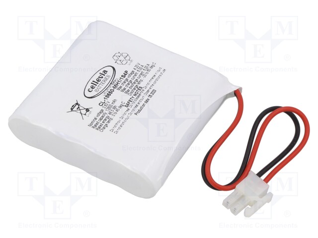 Re-battery: Li-Ion; 18650,MR18650; 3.63V; 12800mAh; cables