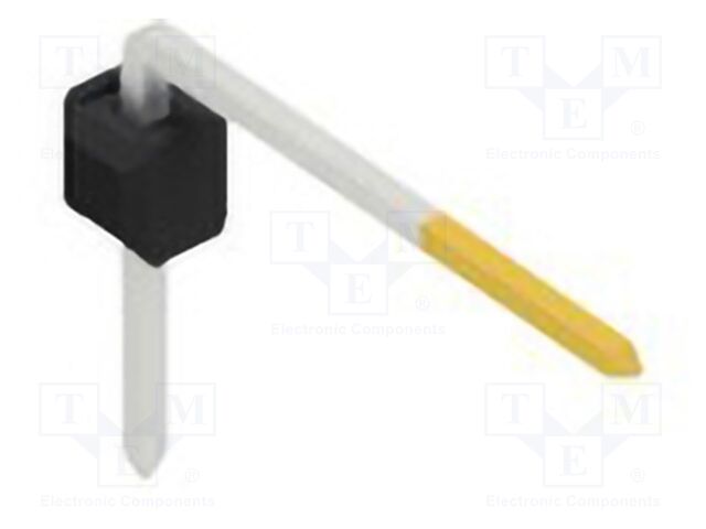 Connector: pin strips; pin header; male; PIN: 1; 2.54mm; THT; 1x1