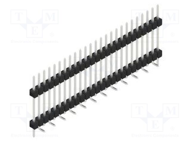 Connector: pin strips; pin header; male; PIN: 25; 2.54mm; SMT; 1x25