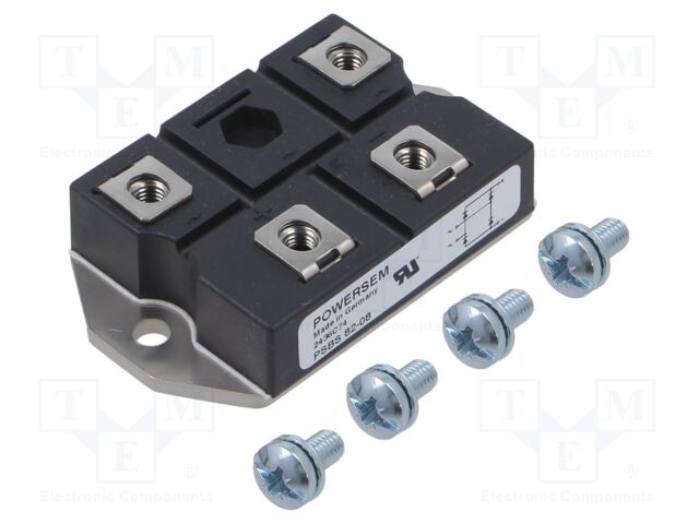 Bridge rectifier: single-phase; Urmax: 800V; If: 72A; Ifsm: 670A