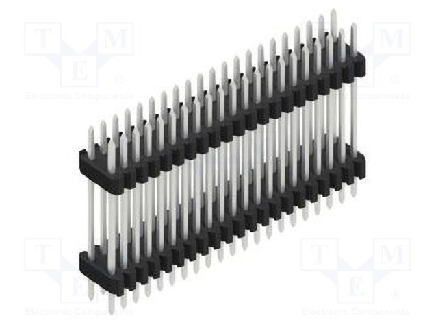 Connector: pin strips; pin header; male; PIN: 42; 1.27mm; THT; 2x21