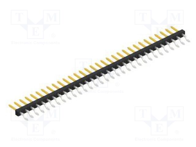 Connector: pin strips; pin header; male; PIN: 31; 2mm; SMT; 1x31