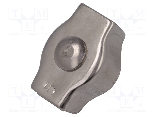 Rope clamp simplex; acid resistant steel A4; for rope