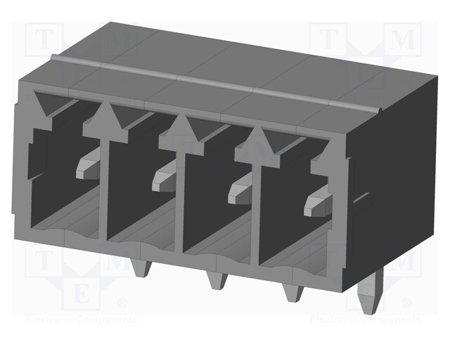 Connector: pluggable terminal block; socket; male; on PCBs