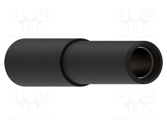 Adapter; 10A; 60V; 30VAC; black; Plating: nickel plated; 4mm