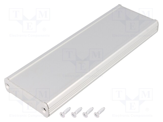 Enclosure: with panel; TUF; X: 55mm; Y: 160mm; Z: 16mm; aluminium