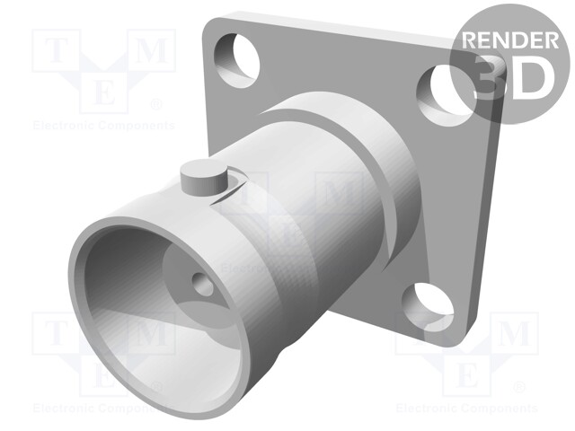 Socket; BNC; female; straight; soldering; teflon; 50Ω