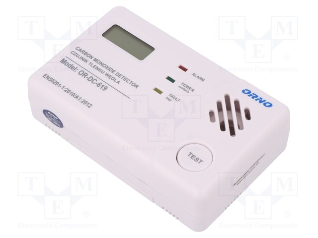 Andur: vingugaasi andur; elektrokeemiline; CO; -20÷50°C; 122x77x35mm