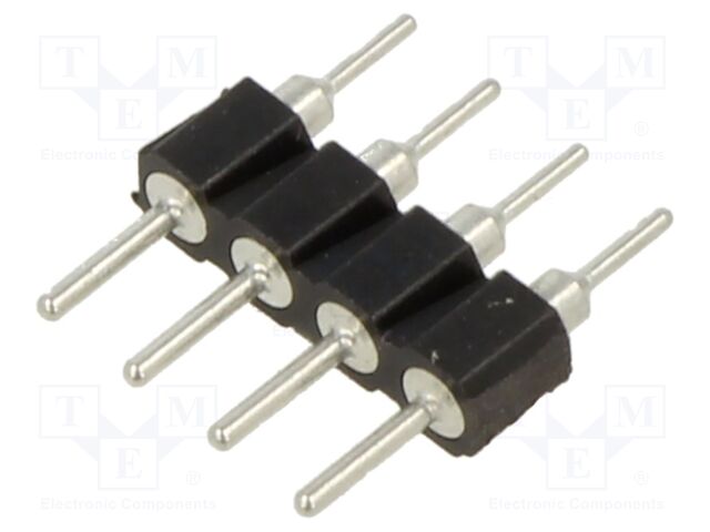 Connector: pin strips; socket; male; PIN: 4; THT; straight; 2.54mm