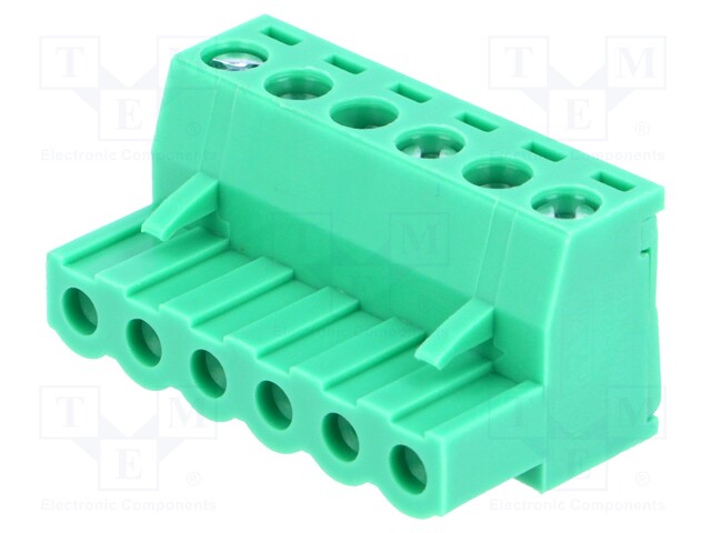 Pluggable terminal block; 5mm; ways: 6; straight; plug; female