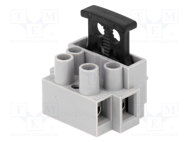 Terminal block; screw terminal; ways: 2; 0.5÷2.5mm2; terminals: 4