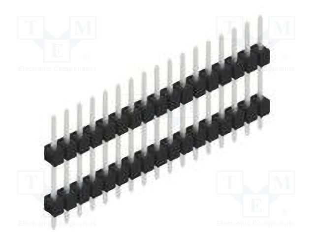 Connector: pin strips; pin header; male; PIN: 17; 2.54mm; THT; 1x17