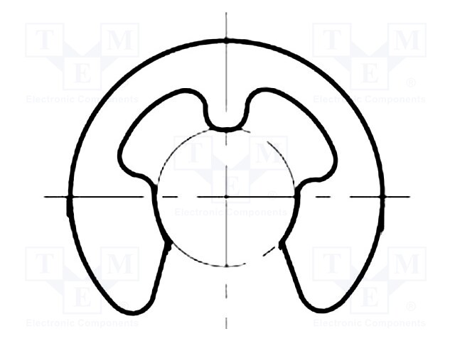 Protective ring; spring steel; 4mm; BN: 811; Plating: black finish