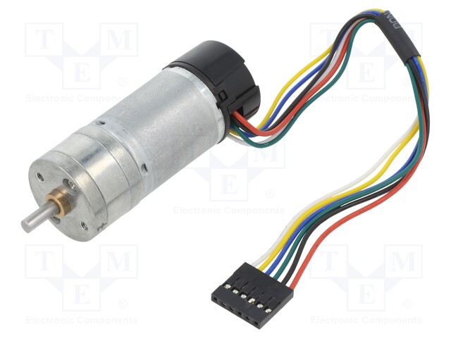 Motor: DC; with encoder,with gearbox; LP; 6VDC; 2.4A; 590rpm; 95g