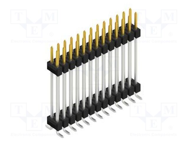 Connector: pin strips; pin header; male; PIN: 26; 2.54mm; SMT; 2x13