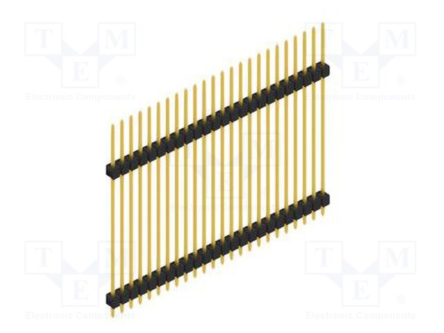 Connector: pin strips; pin header; male; PIN: 24; 2.54mm; THT; 1x24