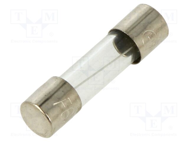Fuse: fuse; glass; 6.3A; 250VAC; quick blow; 5x20mm