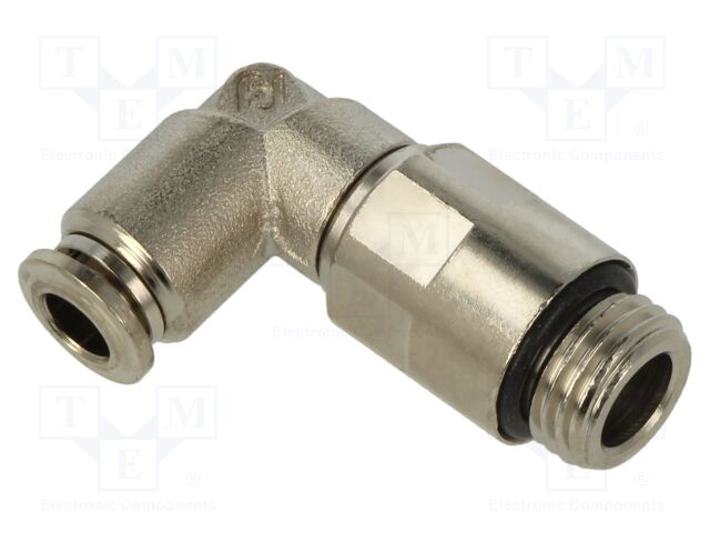 Push-in fitting; angled; 1/4"; -0.99÷20bar; 6mm