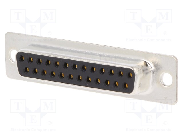 D-Sub; PIN: 25; plug; female; turned contacts; soldering; for cable