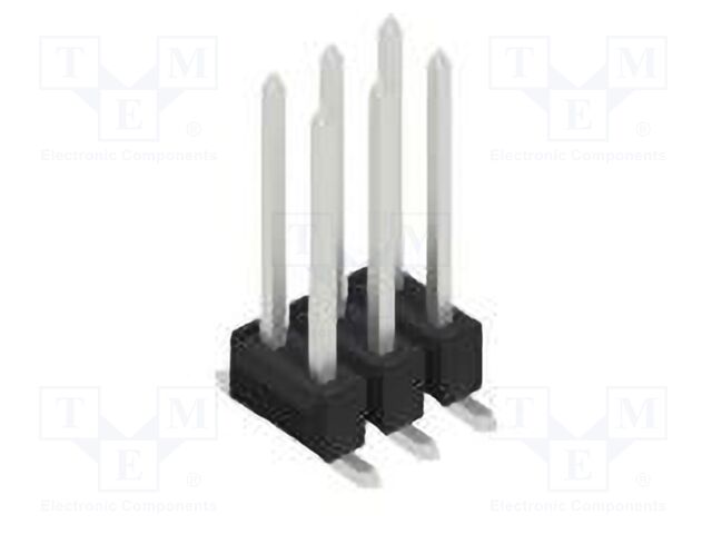 Connector: pin strips; pin header; male; PIN: 6; 2.54mm; SMT; 2x3