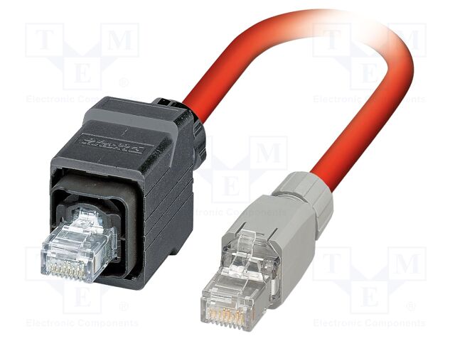 Patch cord; SF/UTP; Cat 5; RJ45 plug,both sides; stranded; 5m; PVC