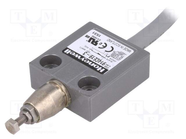 Limit switch; pin plunger with tread M4; SPDT; 5A; max.240VAC