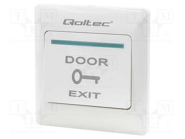 Exit button; wall mount; IP20; AC load @R: 3A/125VAC
