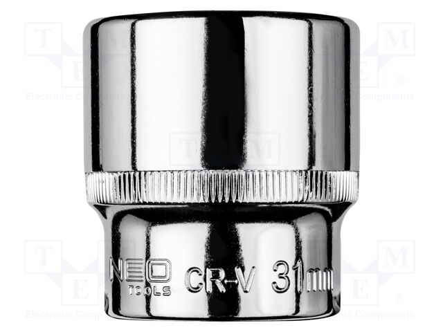 Socket; 6-angles,socket spanner; HEX 31mm; 1/2"