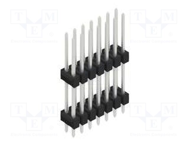 Connector: pin strips; pin header; male; PIN: 14; 2.54mm; THT; 2x7