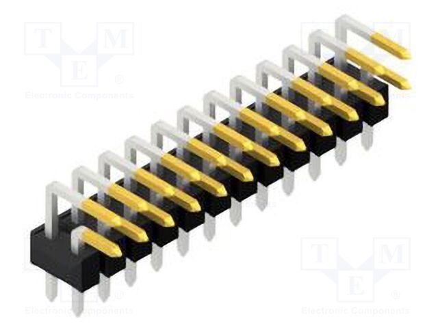 Connector: pin strips; pin header; male; PIN: 24; 2.54mm; THT; 2x12