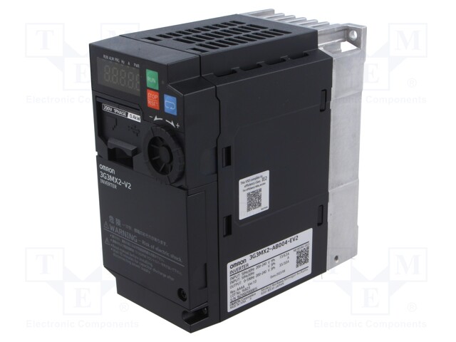 Vector inverter; Max motor power: 0.4/0.55kW; 200÷240VAC; IN: 10