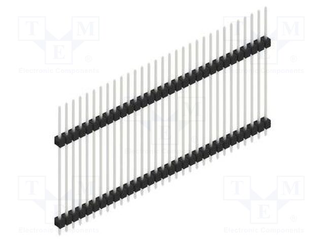 Connector: pin strips; pin header; male; PIN: 31; 2.54mm; THT; 1x31