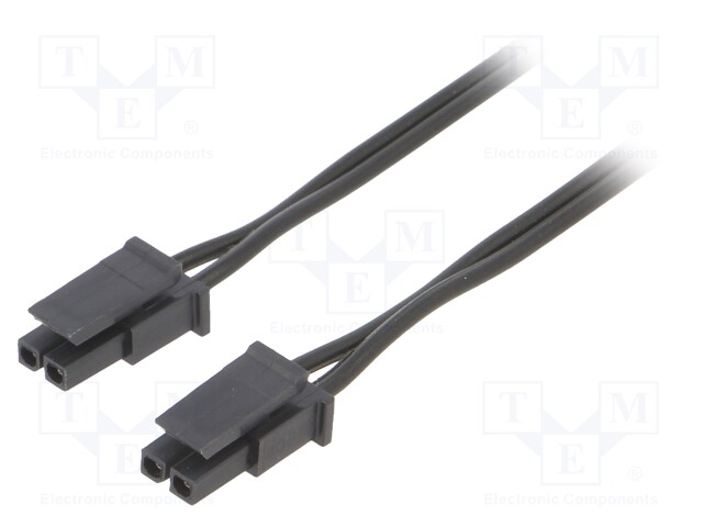 Cable; Micro-Fit 3.0; cables,female; PIN: 2; 0.2m; 4A; TLYp; 0.35mm2