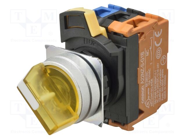 Switch: rotary; 22mm; LED; Pos: 2