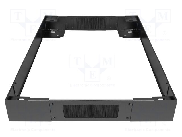 Cabinet socle; Dimensions: 1200x100x800mm; steel; black