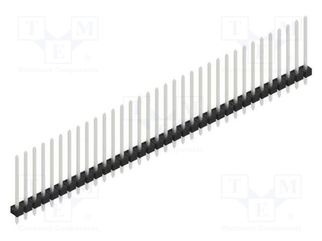 Connector: pin strips; pin header; male; PIN: 34; 2.54mm; THT; 1x34