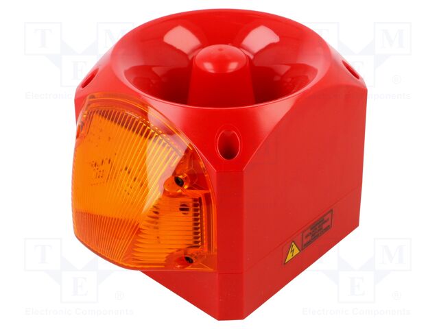Signaller: lighting-sound; 110/230VAC; siren,flashing light; LED