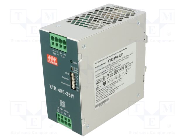Power supply: switching; for DIN rail mounting; OUT: 1; XTR-480
