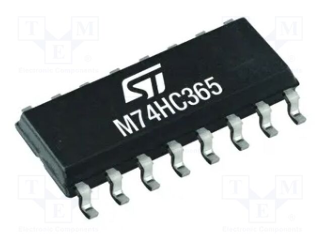 IC: digital; buffer; Ch: 6; IN: 6; SMD; SO16; HC; -40÷125°C; 2÷6VDC; HC