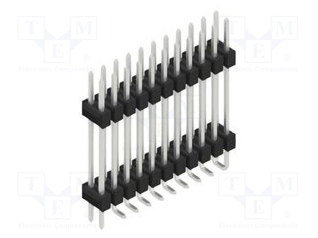 Connector: pin strips; pin header; male; PIN: 22; 2.54mm; SMT; 2x11