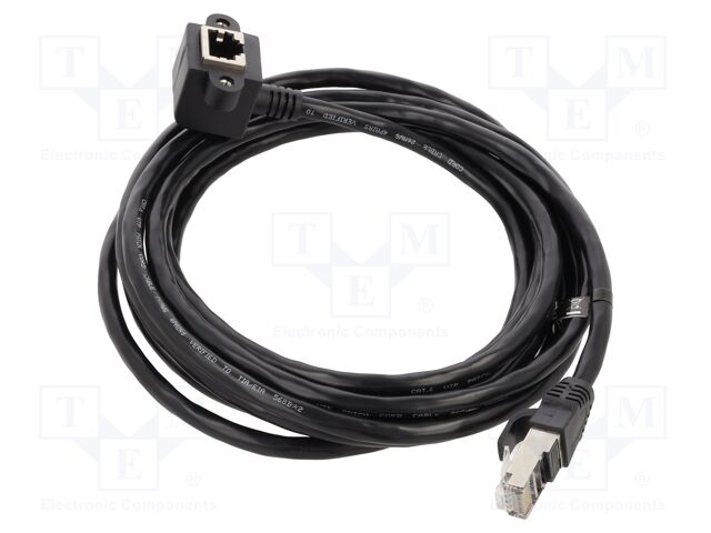 Extender Ethernet; F/UTP; Cat: 6; 3m; PVC; black; 26AWG; screw