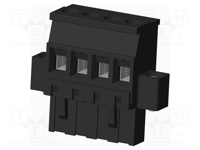 Connector: pluggable terminal block; plug; female; angled 90°