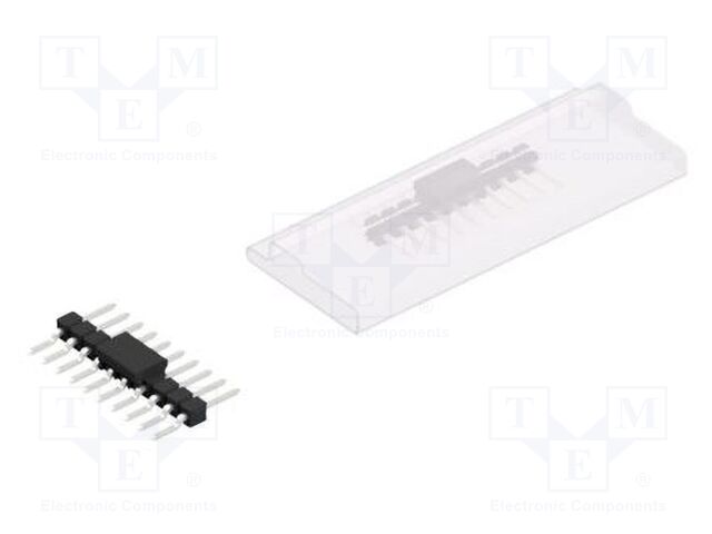 Connector: pin strips; pin header; male; PIN: 10; 2.54mm; SMT; 1x10