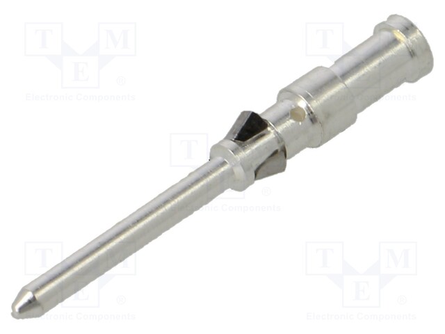 Heavy Duty Connector Contact, CD Series, Pin, 18 AWG, Crimp, 10 A