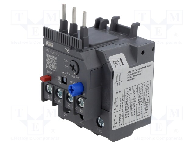 Thermal relay; Series: AF; Leads: screw terminals; 0.13÷0.17A